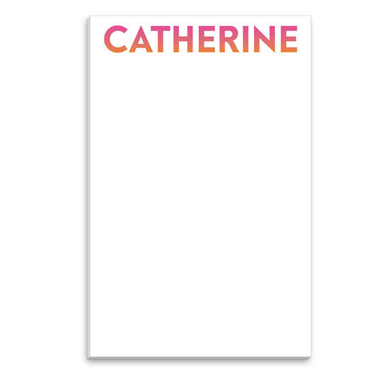Gradient Name Notepads